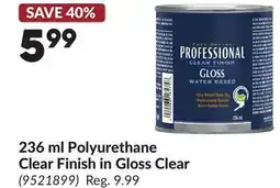 Princess Auto 236 Polyurethane Clear Finish in Gloss Clear offer