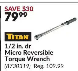 Princess Auto 1/2 in. dr Micro Reversible Torque Wrench offer
