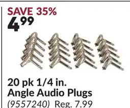 Princess Auto 20 pk 1/4 in. Angle Audio Plugs offer