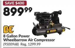 Princess Auto 8 Gallon Power Wheelbarrow Air Compressor offer