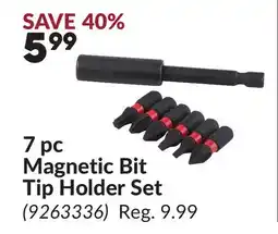Princess Auto 7 pc Magnetic Bit Tip Holder Set offer