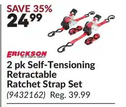 Princess Auto 2 pk Self-Tensioning Retractable Ratchet Strap Set offer
