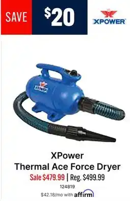 Ren’s Pets Depot XPower Thermal Ace Force Dryer offer