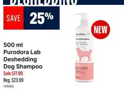 Ren’s Pets Depot 500 ml Purodora Lab Deshedding Dog Shampoo offer