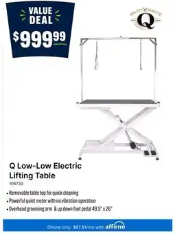 Ren’s Pets Depot Q Low-Low Electric Lifting Table offer