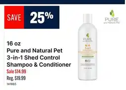 Ren’s Pets Depot 16 oz Pure and Natural Pet 3-in-1 Shed Control Shampoo & Conditioner offer