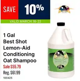 Ren’s Pets Depot 1 Gal Best Shot Lemon-Aid Conditioning Oat Shampoo offer