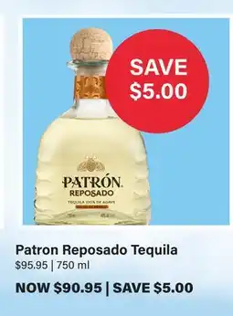 LCBO Patron Reposado Tequila offer
