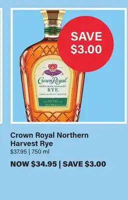 LCBO Crown Royal Northern Harvest Rye offer
