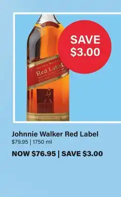 LCBO Johnnie Walker Red Label offer
