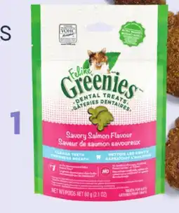 Petvalu Greenies Savoury Salmon Flavour Dental Cat Treats offer