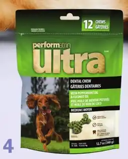 Petvalu Performatrin Ultra Mint Dental Chew Medium Dog Treats offer