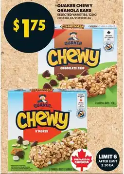 Real Canadian Superstore QUAKER CHEWY GRANOLA BARS offer