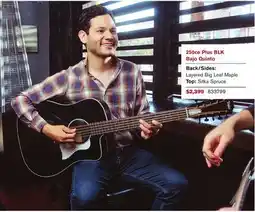 Long & McQuade TAYLOR 250CE PLUS BLK BAJO QUINTO offer