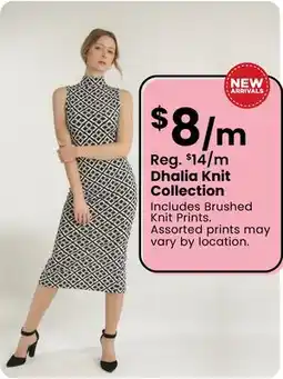 Fabricland Dhalia Knit Collection offer