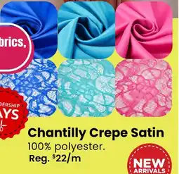 Fabricland Chantilly Crepe Satin offer