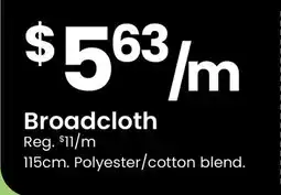 Fabricland Broadcloth offer