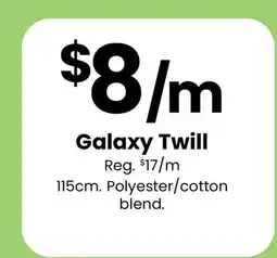 Fabricland Galaxy Twill offer