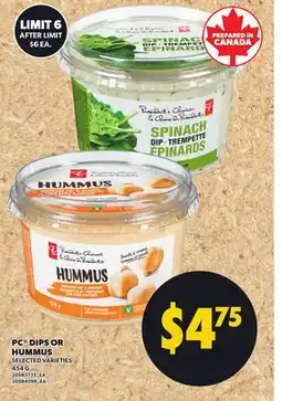 Independent City Market PC DIPS OR HUMMUS offer