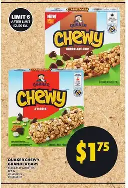 Independent City Market QUAKER CHEWY GRANOLA BARS offer
