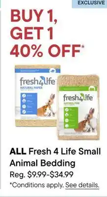 Petvalu ALL Fresh 4 Life Small Animal Bedding offer
