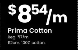 Fabricland Prima Cotton offer