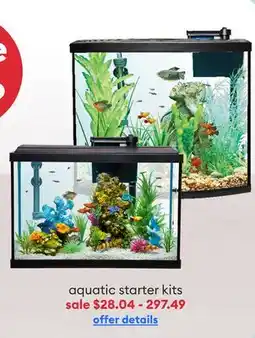 Petsmart Save 15% aquatic starter kits offer