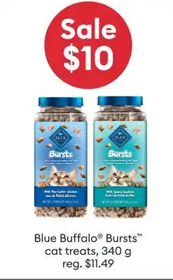 Petsmart Sale $10 BLUE Buffalo Bursts cat treats offer