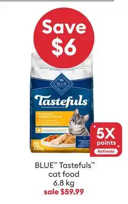 Petsmart Save $6 BLUE Tastefuls cat food offer