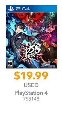 GameStop PlayStation 4 Persona Striker offer