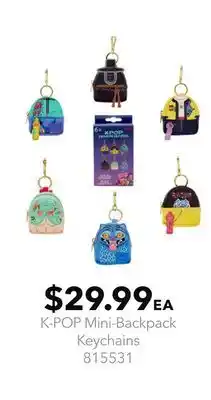 GameStop K-POP Mini-Backpack Keychains offer