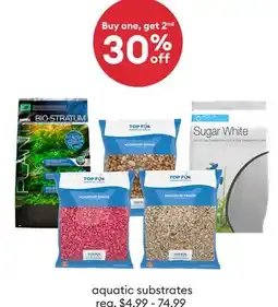 Petsmart Buy one, get 2nd 30% off aquatic substrates offer