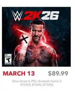 GameStop WWE 2K26 offer