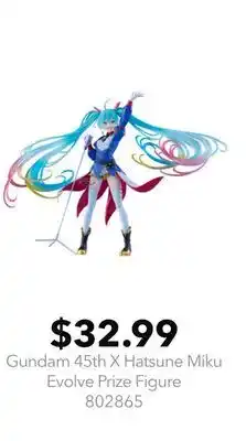 GameStop Gundam 45th X Hatsune Miku Evolve Prize Figure offer