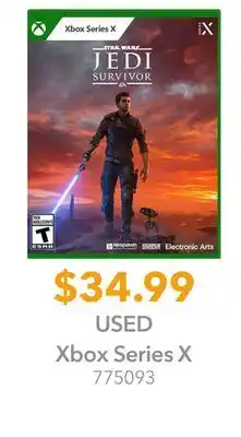 GameStop Xbox Series X Star Wars Jedi Survivor offer