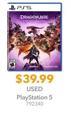 GameStop PlayStation 5 Dragon Age The Veilguard offer