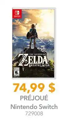 GameStop THE LEGEND OF ZELDA BREATH OF THE WILD Nintendo Switch offer
