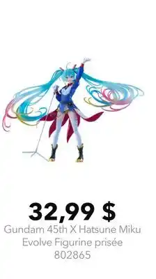 GameStop Gundam 45th X Hatsune Miku Evolve Figurine prisée offer