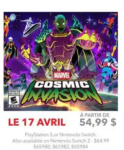 GameStop MARVEL COSMIC INVASION offer