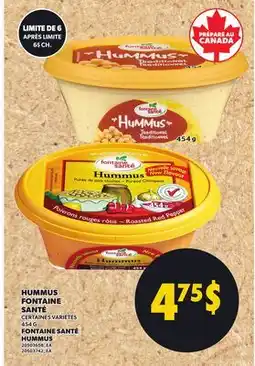 Provigo FONTAINE SANTÉ HUMMUS offer