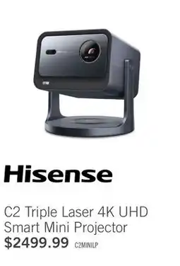 The Brick Hisense C2 Triple Laser 4K UHD Smart Mini Projector offer