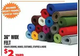Len's Mill Stores 36 WIDE FELT offer