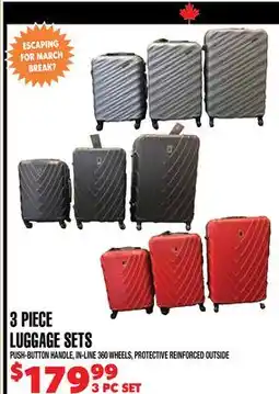 Len's Mill Stores 3 PIECE LUGGAGE SETS offer