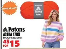 Len's Mill Stores PATONS ASTRA YARN offer