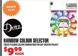 Len's Mill Stores Dritz RAINBOW COLOUR SELECTOR offer