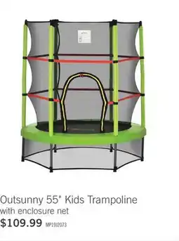 The Brick Outsunny 55 Kids Trampoline with enclosure net offer