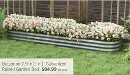 The Brick Outsunny 7.9' x 2' x 1' Galvanized Raised Garden Bed offer