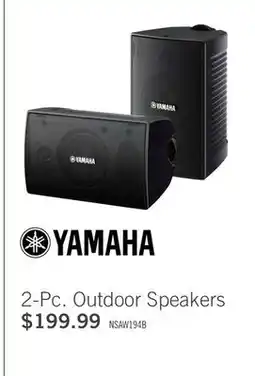 The Brick Yamaha NS-AW194 Black Outdoor Speakers - Set of 2 offer