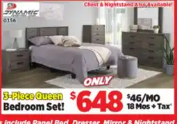 Surplus Furniture Alasbaster Oak 3-Piece Queen Bedroom Set offer