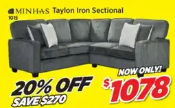 Surplus Furniture Taylon Iron Sectional offer